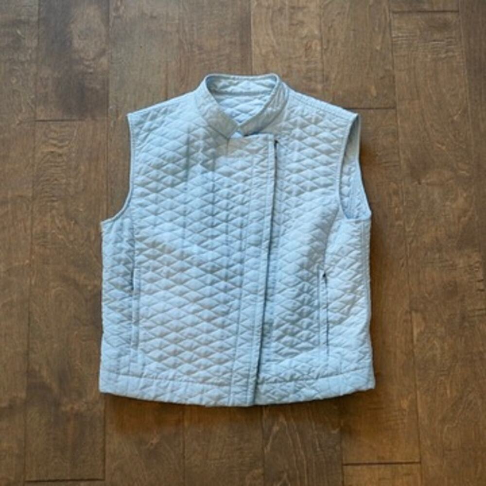 Weekend Max Mara Quilted Padded Vest Women’s Size 8 Grey Sleeveless Outerwear